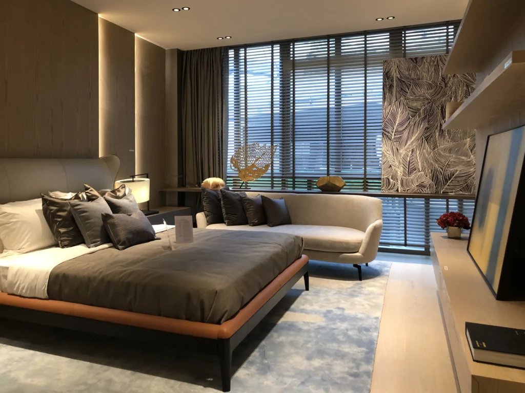 Rèm gỗ sóc trăng thiết kế tinh tế cho phòng khách