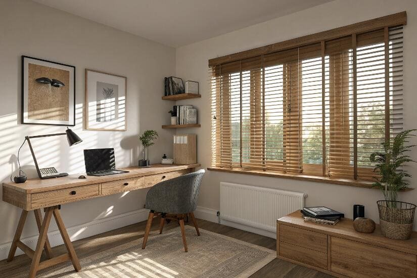 rèm gỗ composite chống ẩm lắp đặt tại chung cư