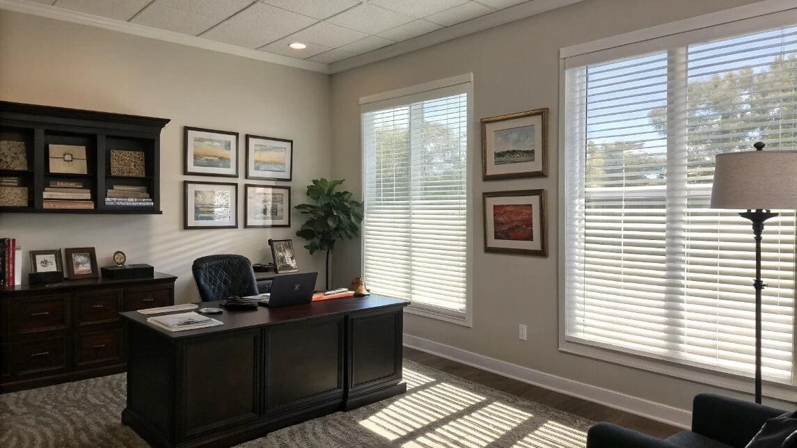 So sánh rèm sáo nhôm và rèm nhựa bàn làm việc