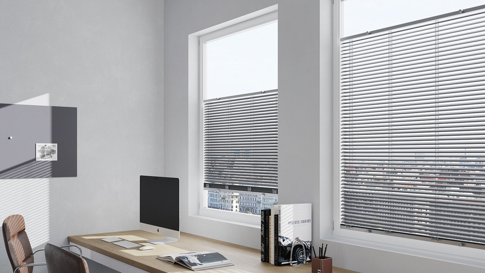 rèm sáo nhôm giúp tiết kiệm diện tích cửa sổ