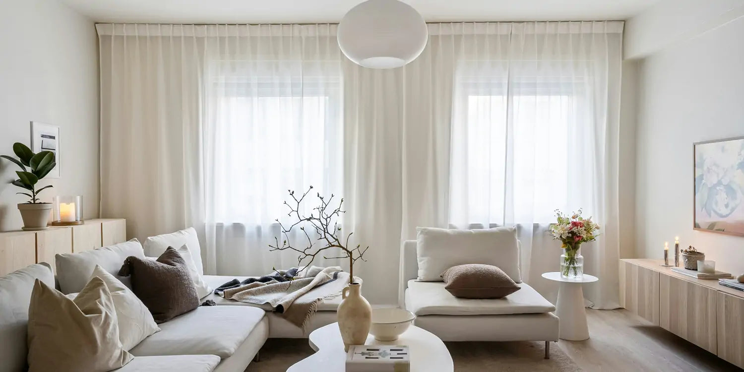 cách chọn rèm cửa đẹp cho phòng khách theo màu nội thất