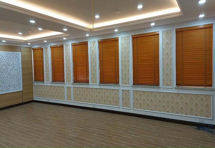 chi tiết lá rèm sáo gỗ tự nhiên cao cấp