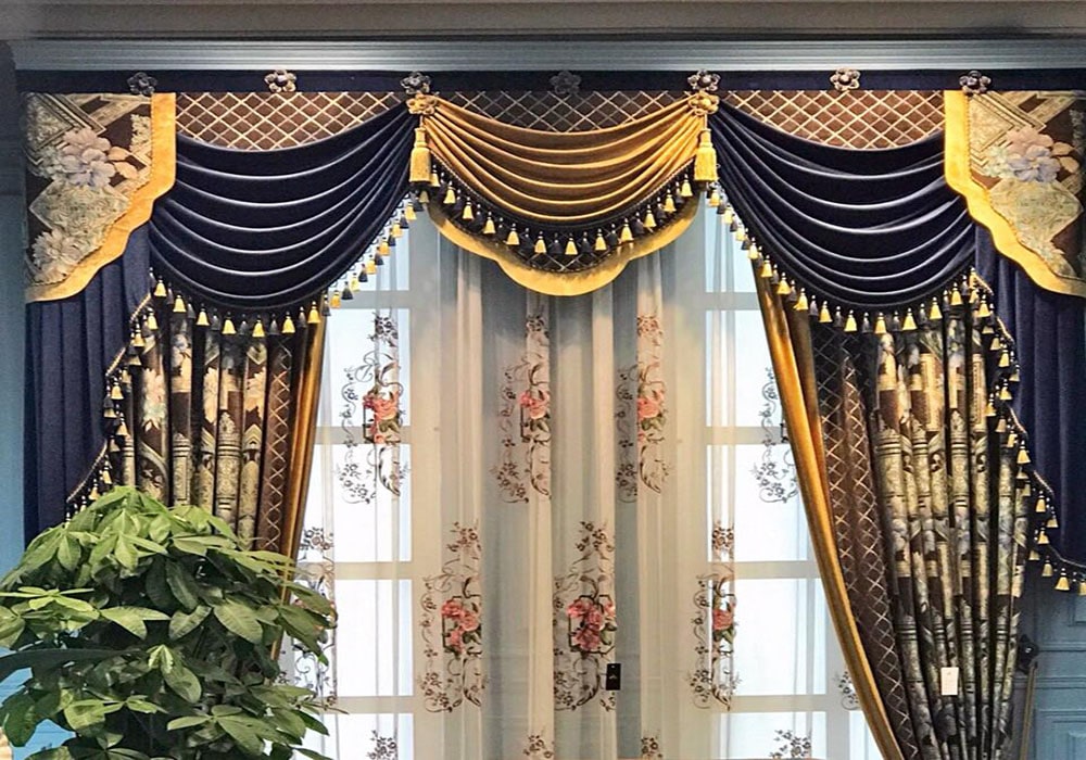 không gian nội thất sử dụng rèm cửa cao cấp cho nhà đẹp hiện đại
