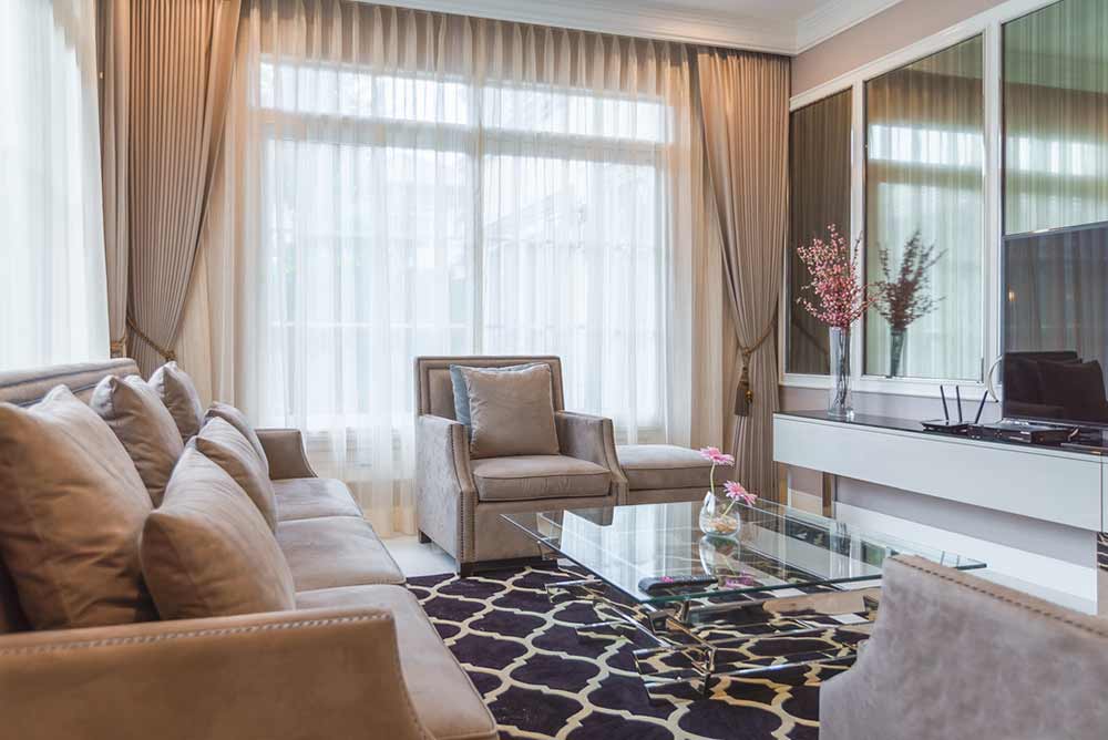 mẫu rèm cửa villa nghỉ dưỡng cao cấp thư giãn