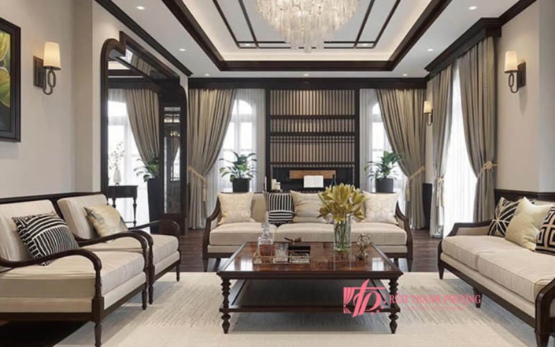 mẫu rèm indochine phù hợp nội thất đông dương sang trọng