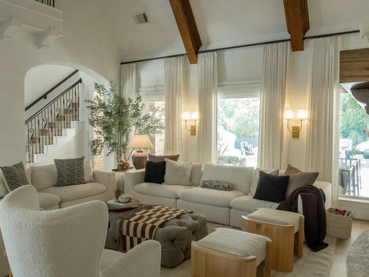 mẫu thanh treo rèm cao cấp đầu tròn trang trí hiện đại