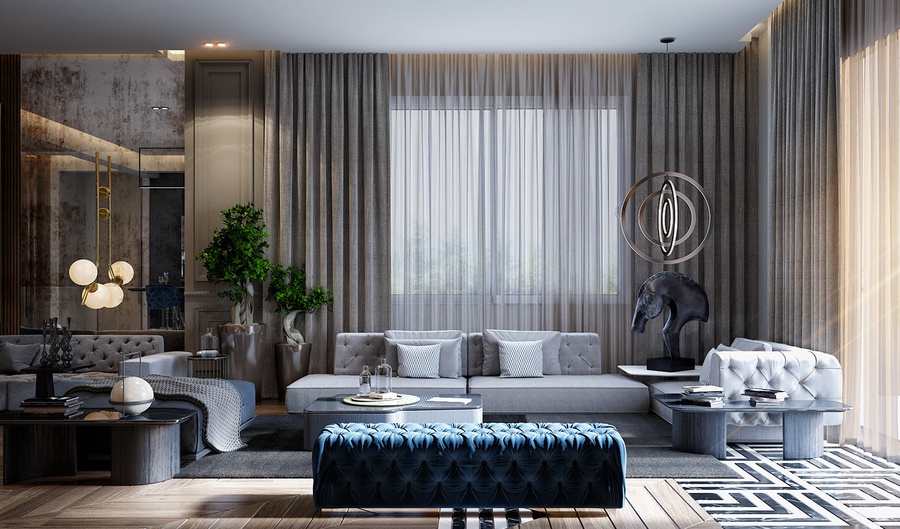 rèm cửa đẹp cho khách sạn chống nắng, cản sáng hiệu quả