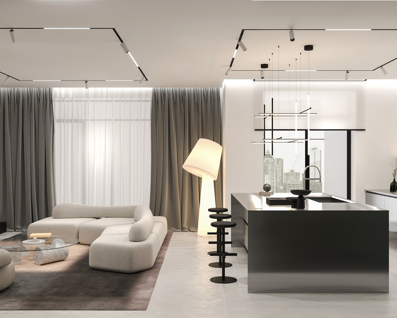 rèm cửa đẹp tối giản (minimalist) phong cách minimalism