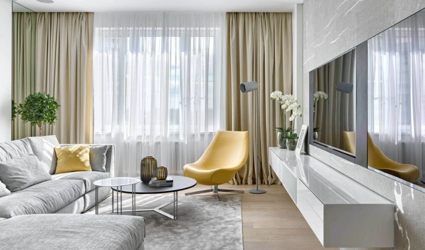 rèm cửa luxury chất liệu dày dặn tạo điểm nhấn không gian