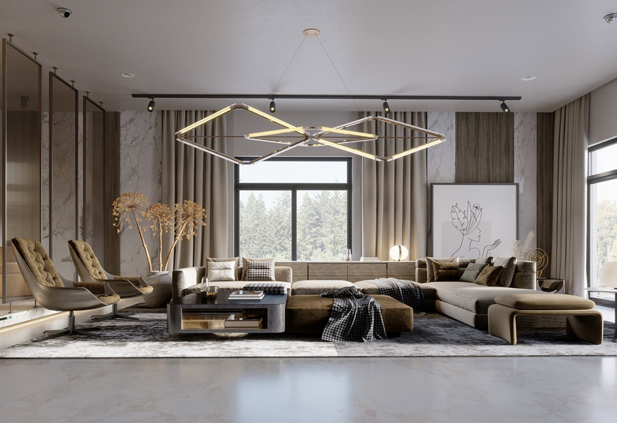 Rèm tự động đẹp – Xu hướng rèm thông minh nâng tầm đẳng cấp không gian