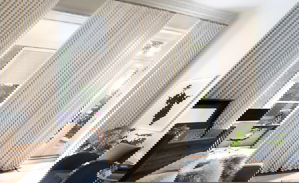 Không gian nội thất với rèm cửa đẹp Thuận An tinh tế