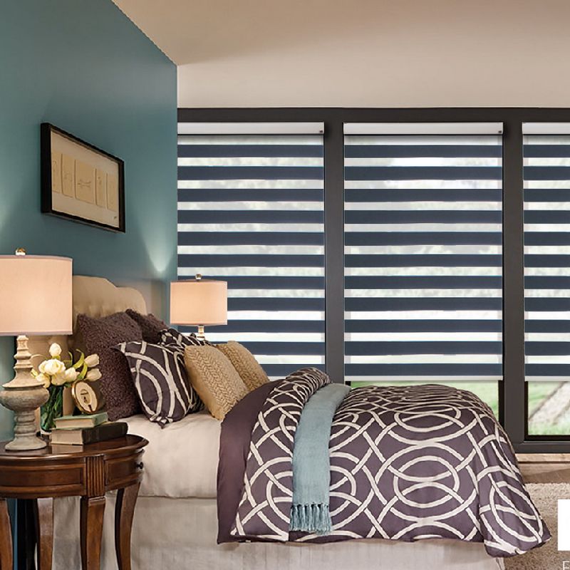 Mẫu rèm cầu vồng hiện đại cho phòng ngủ