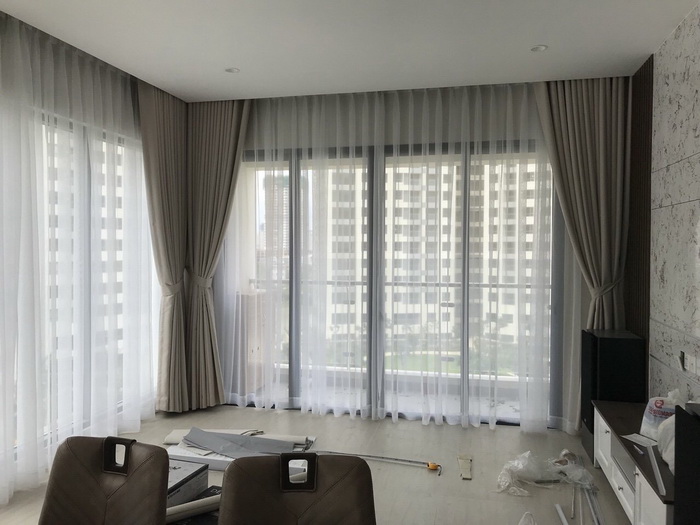 Rèm cửa đẹp Long An vải nhập khẩu cao cấp