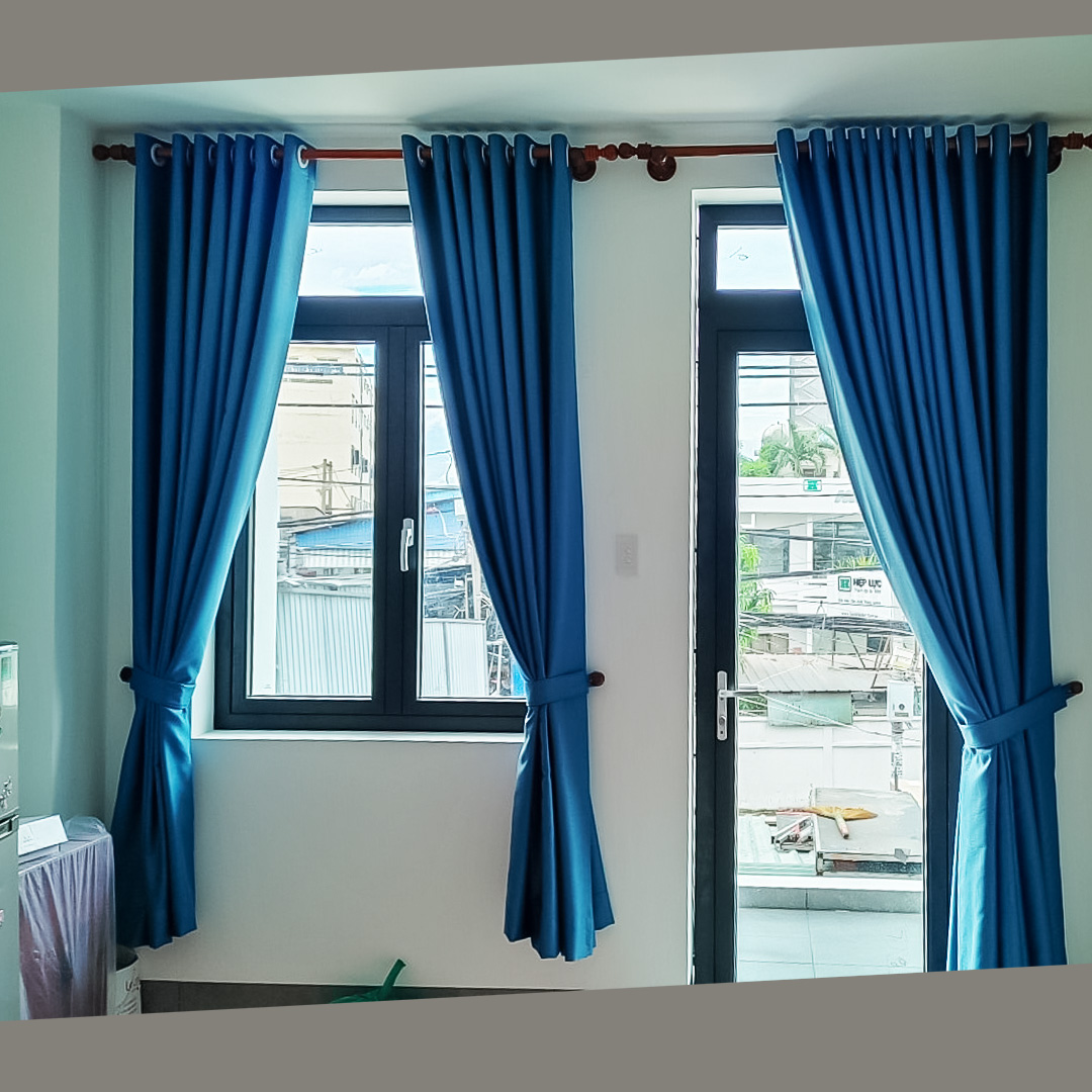 Rèm cửa sổ phòng ngủ nhỏ gọn tiết kiệm diện tích