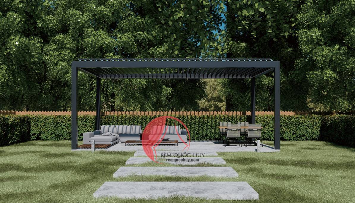 Mái pergola nhôm Mái pergola nhôm