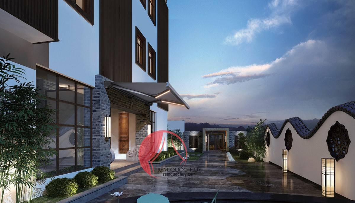 Mái hiên cassette Mái hiên cassette