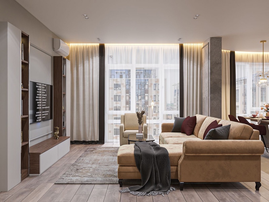 Thi công rèm cửa đẹp Đức Hòa cao cấp