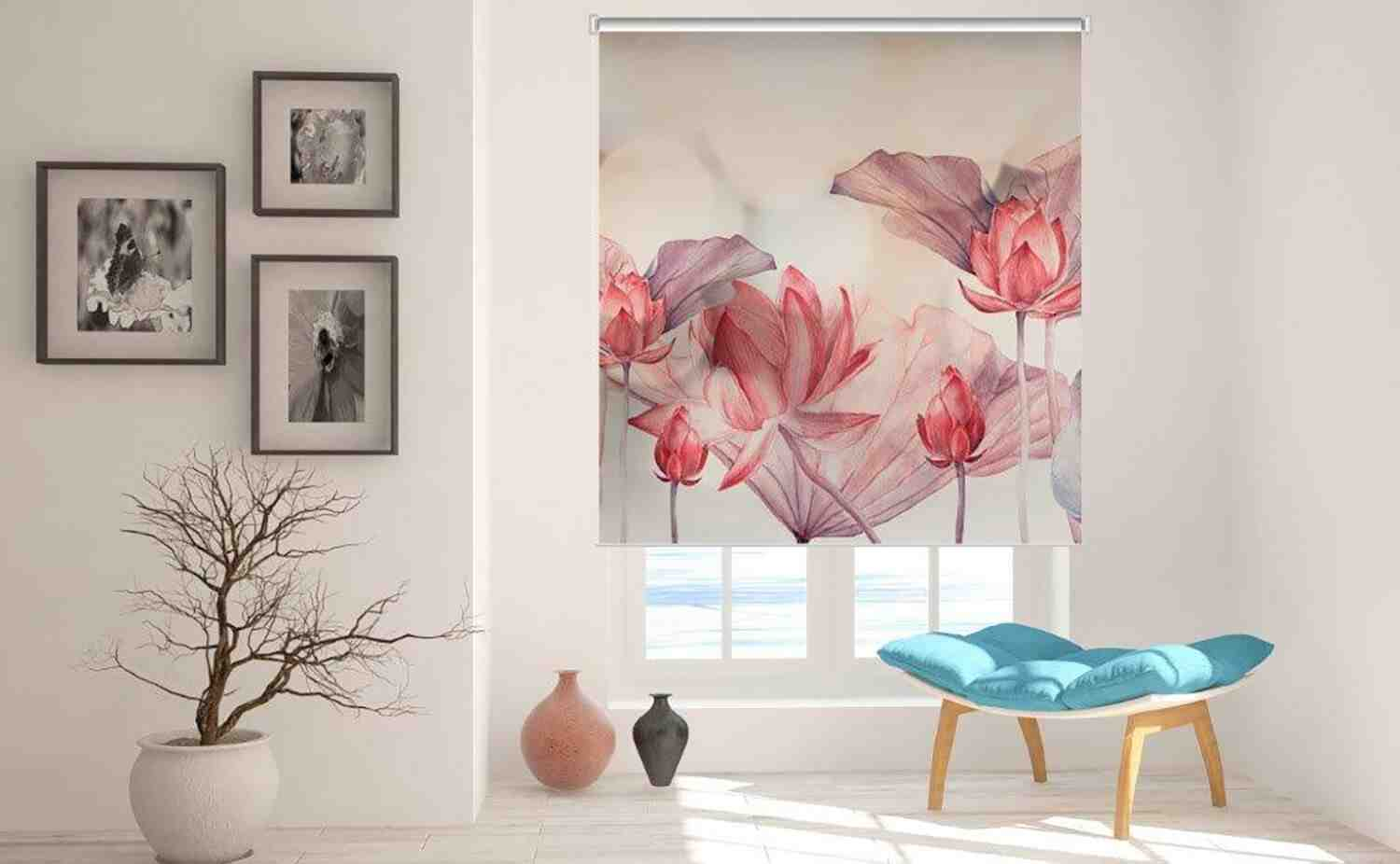 Trang trí phòng ngủ bằng rèm tranh họa tiết độc đáo, mang nghệ thuật vào không gian riêng