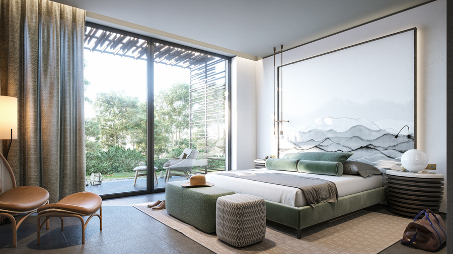 Cách thiết kế và lựa chọn rèm phòng ngủ phù hợp cho cửa kính lớn, đảm bảo thẩm mỹ và khả năng che sáng tối ưu