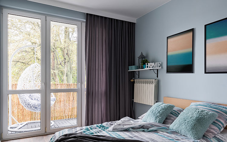 mẫu rèm phòng ngủ villa quận 2 thiết kế tinh tế hiện đại