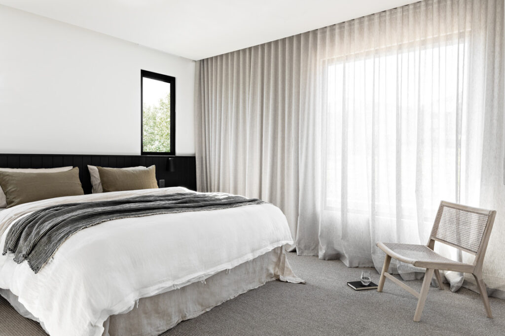 rèm cửa phòng ngủ style Hàn Quốc nhẹ nhàng hiện đại