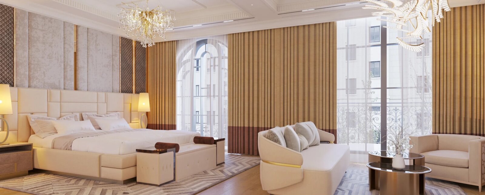 rèm phòng ngủ bị phai màu do nắng cần chọn loại chống tia UV