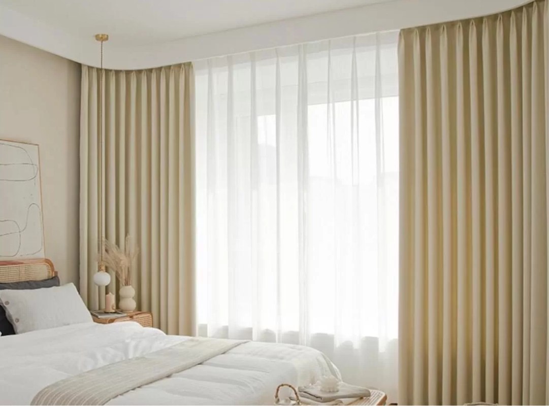 so sánh độ xuyên sáng của vải rèm phòng ngủ phổ biến