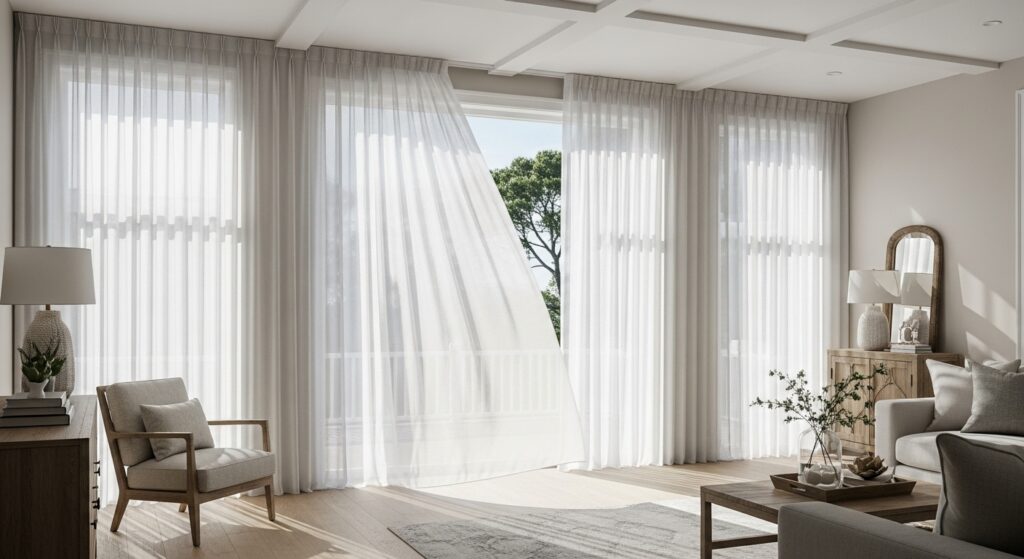 showroom rèm cao cấp khác biệt tphcm trưng bày không gian thực tế sang trọng