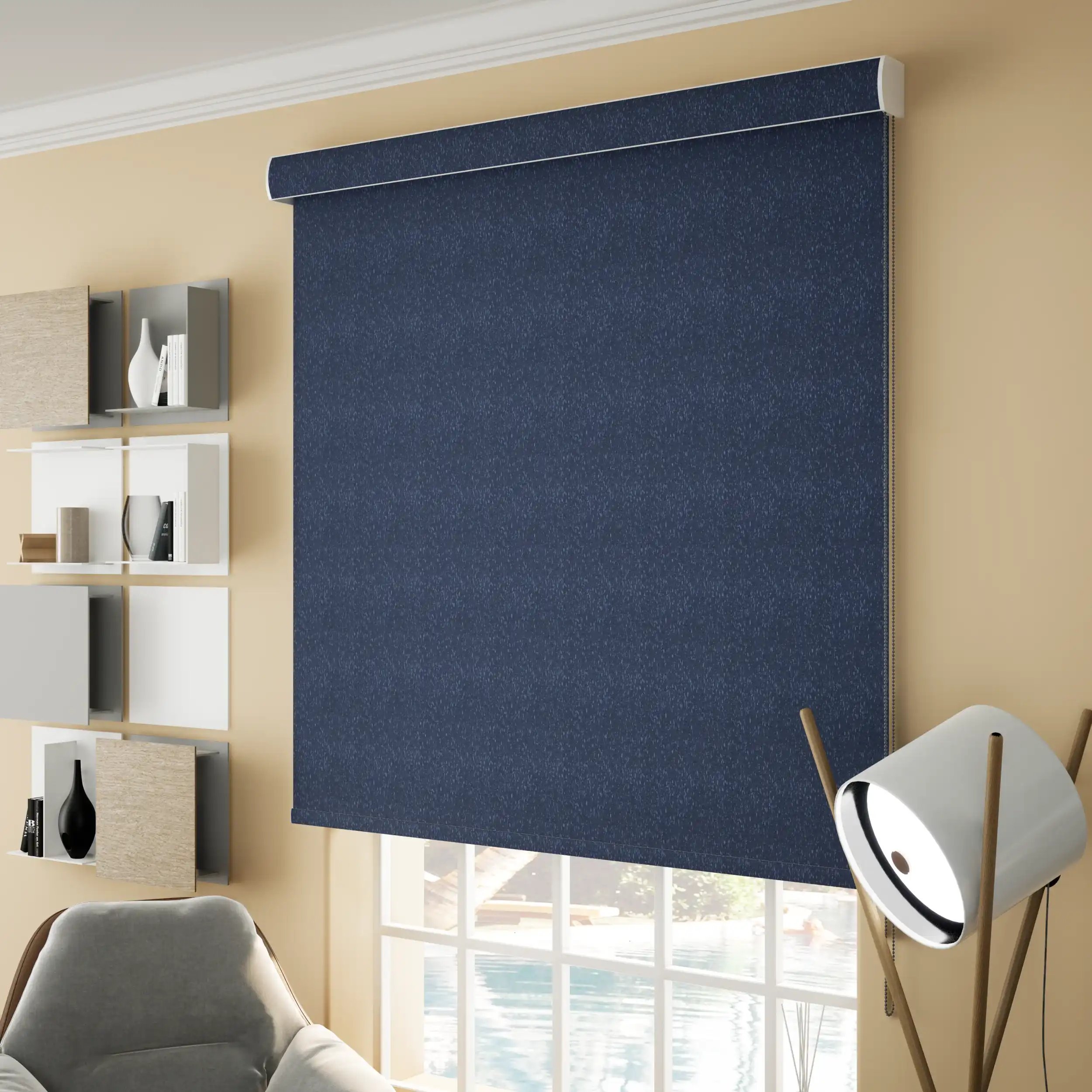 Thi công rèm cuốn cho mặt tiền kính hiện đại và bền đẹp