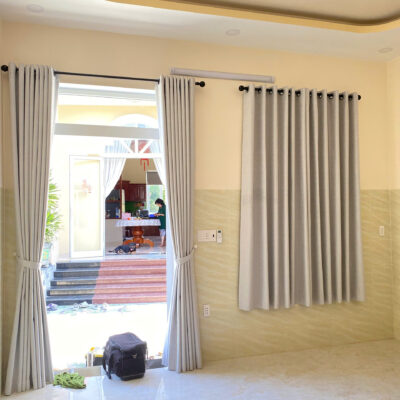 Rèm vải đóng khoen