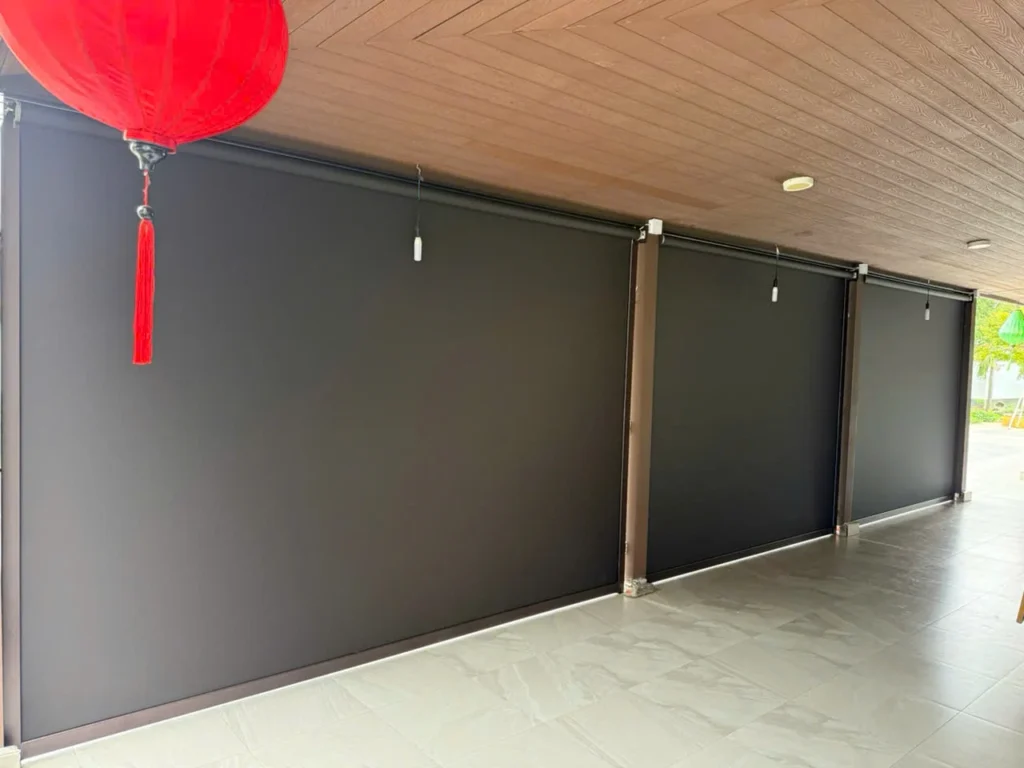Rèm ngoài trời sản xuất tại TPHCM theo kích thước thực tế
