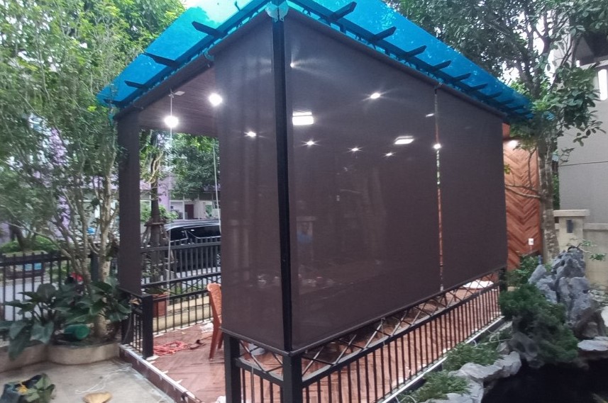 Rèm nhựa trong suốt chống gió giữ tầm nhìn ngoài trời