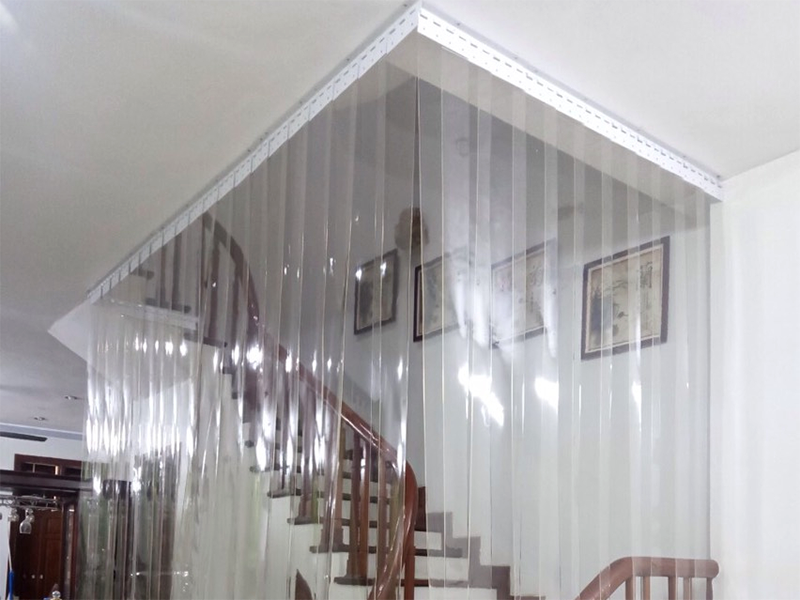 Rèm ngăn hơi lạnh phân chia khu vực sử dụng trong nhà